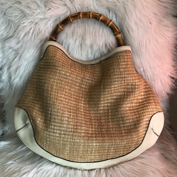 Gucci Handbags - 💯% Authentic Gucci Raffia Peggy 2way Hobo